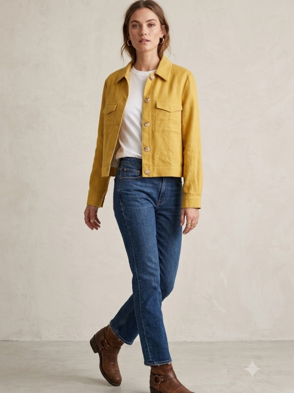 Jules & Leopold Women’s Mustard Blazer / Jacket size Large